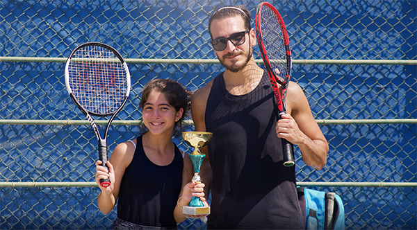 Family tennis playing dubai abu dhabi